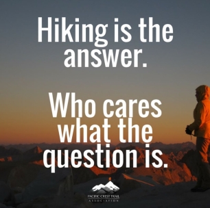 hiking is the answer